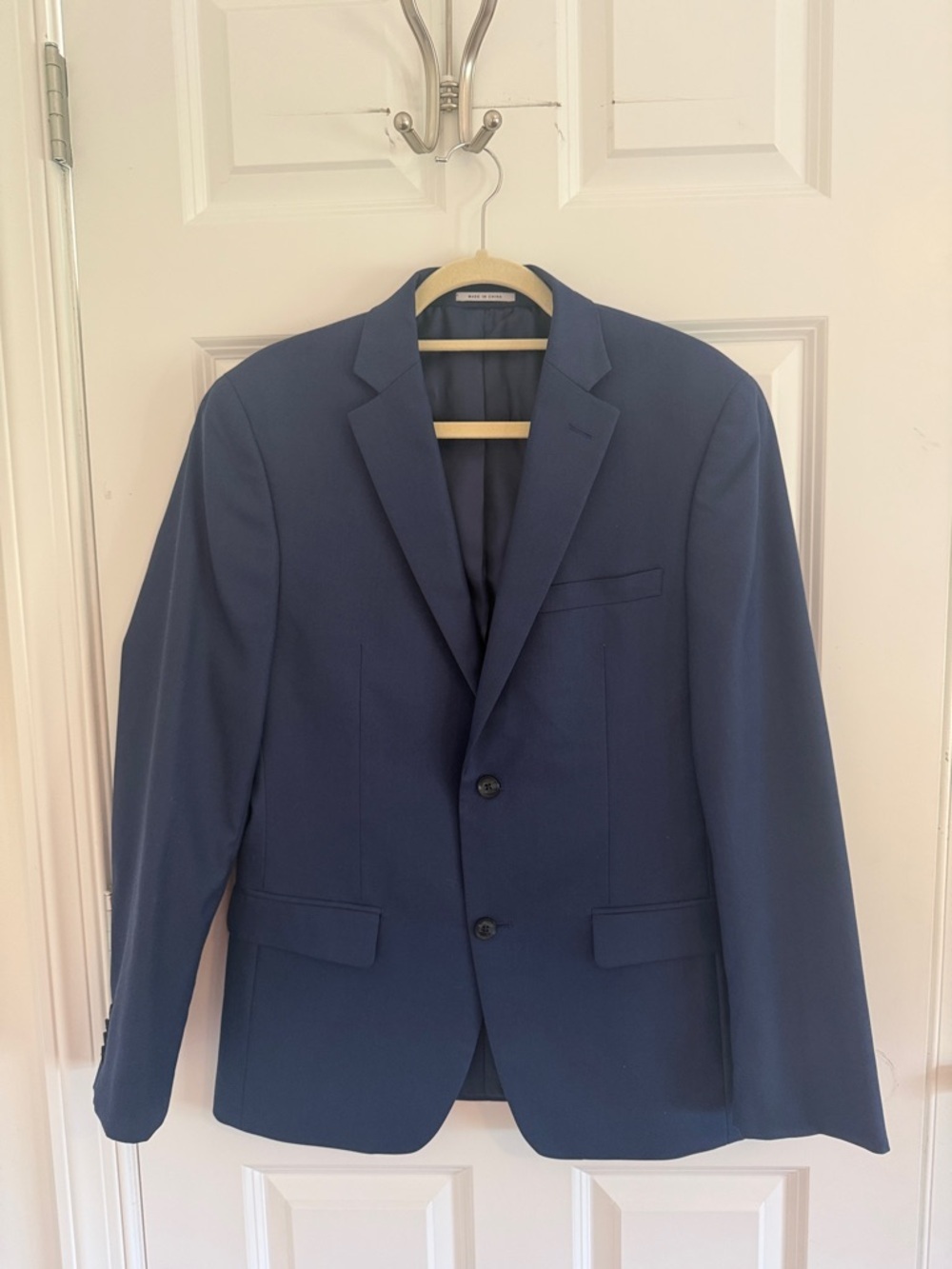 Alfani Slim Men's Navy Two-Button Blazer - Classic Tailored Fit 38 Regular
